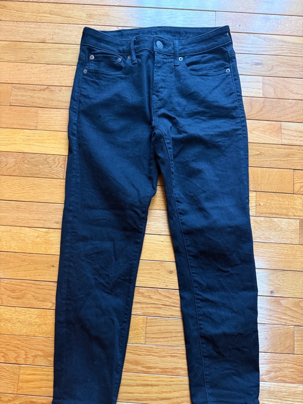 American Eagle Outfitters Black Slim Straight Jeans